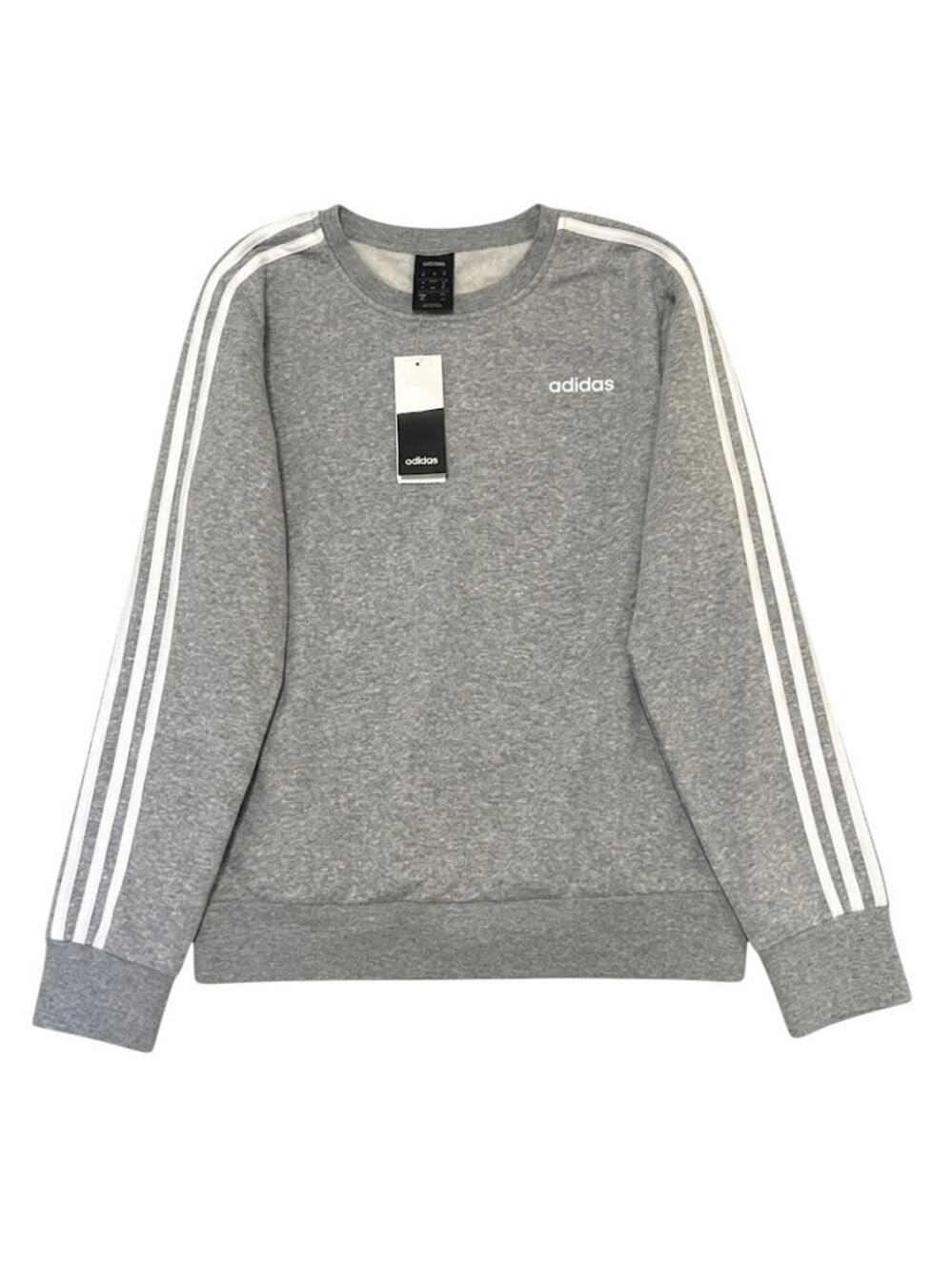 Adidas Women's Essentials 3-Stripes Fleece Crewneck Sweatshirt Large NWT
